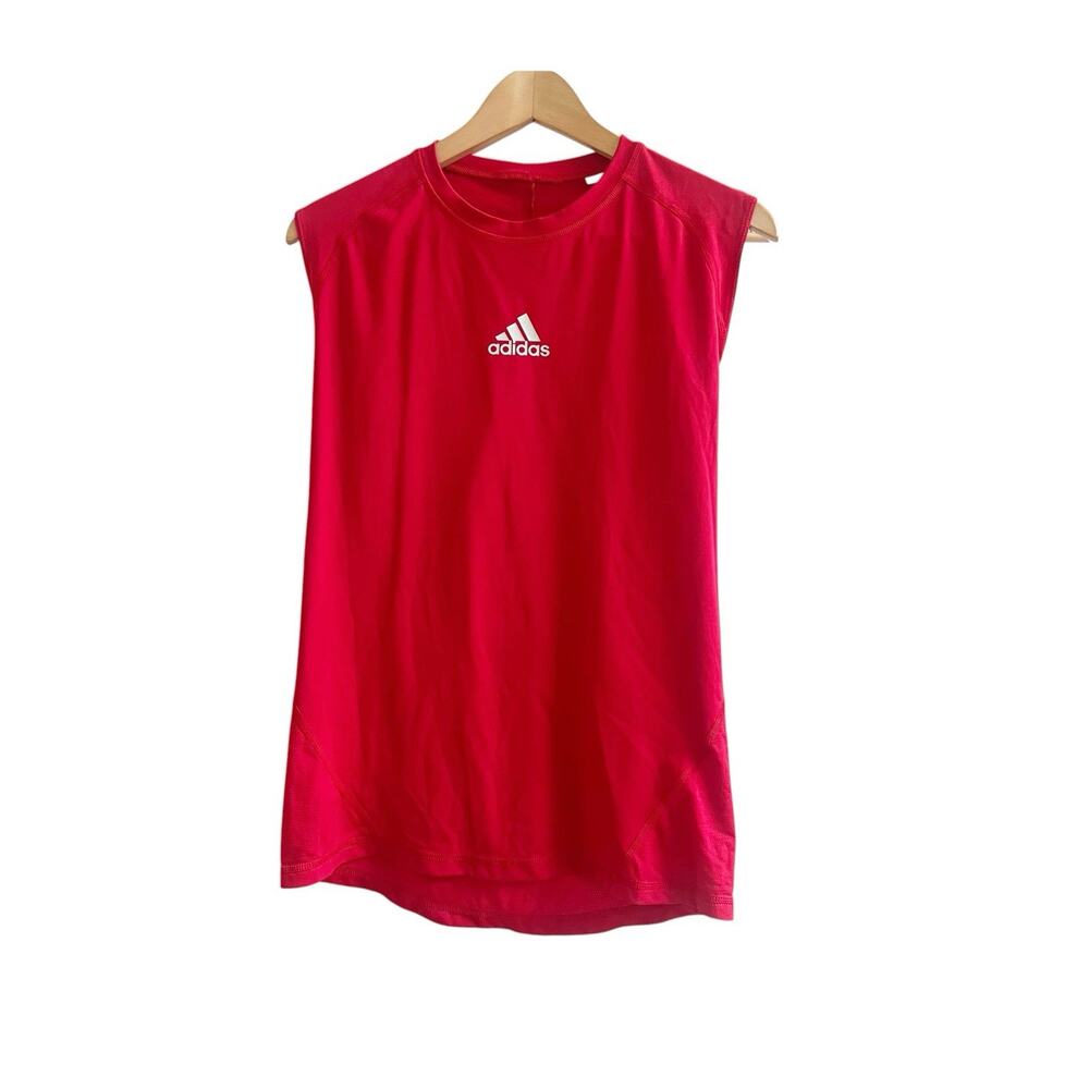 Adidas Techfit Compression Sleeveless Tee Men's Tank Top Red Size medium